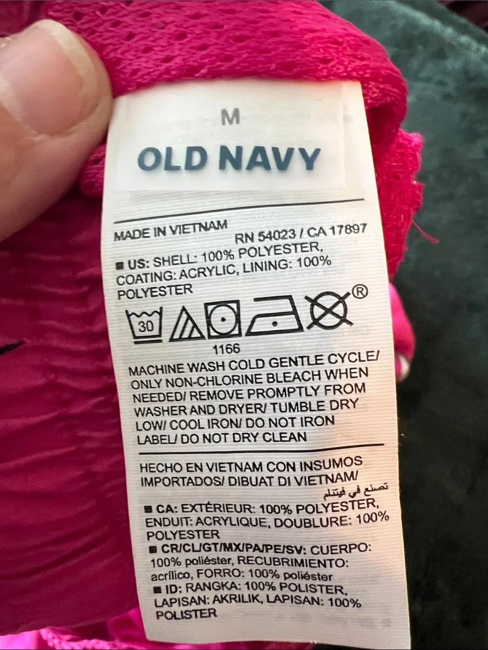 Old Navy Hot Pink Marlin-Print Swim Trunks